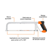 Cargar imagen en el visor de la galería, Arco profesional de solera para segueta 12&#39;
