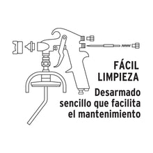 Cargar imagen en el visor de la galería, Pistola p/retoque gravedad, HVLP,vaso plástico,boquilla 1 mm
