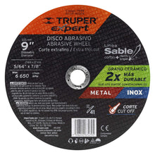 Cargar imagen en el visor de la galería, Disco tipo 41, corte fino metal, Línea Sable 9&#39;, Expert
