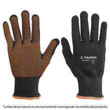 Cargar imagen en el visor de la galería, Guantes de nylon con puntos de PVC en palma, grandes
