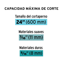 Cargar imagen en el visor de la galería, Cortaperno 24&#39;, cuchilla fabricada en acero al silicio
