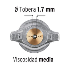 Cargar imagen en el visor de la galería, Pistola p/pintar gravedad LVMP,vaso aluminio, boquilla 1.7mm
