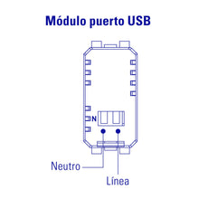 Cargar imagen en el visor de la galería, Módulo puerto USB, línea Italiana, color marfil
