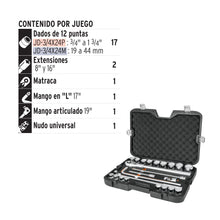 Cargar imagen en el visor de la galería, Juego de autoclé, cuadro 3/4&#39;, 23 piezas, Standard
