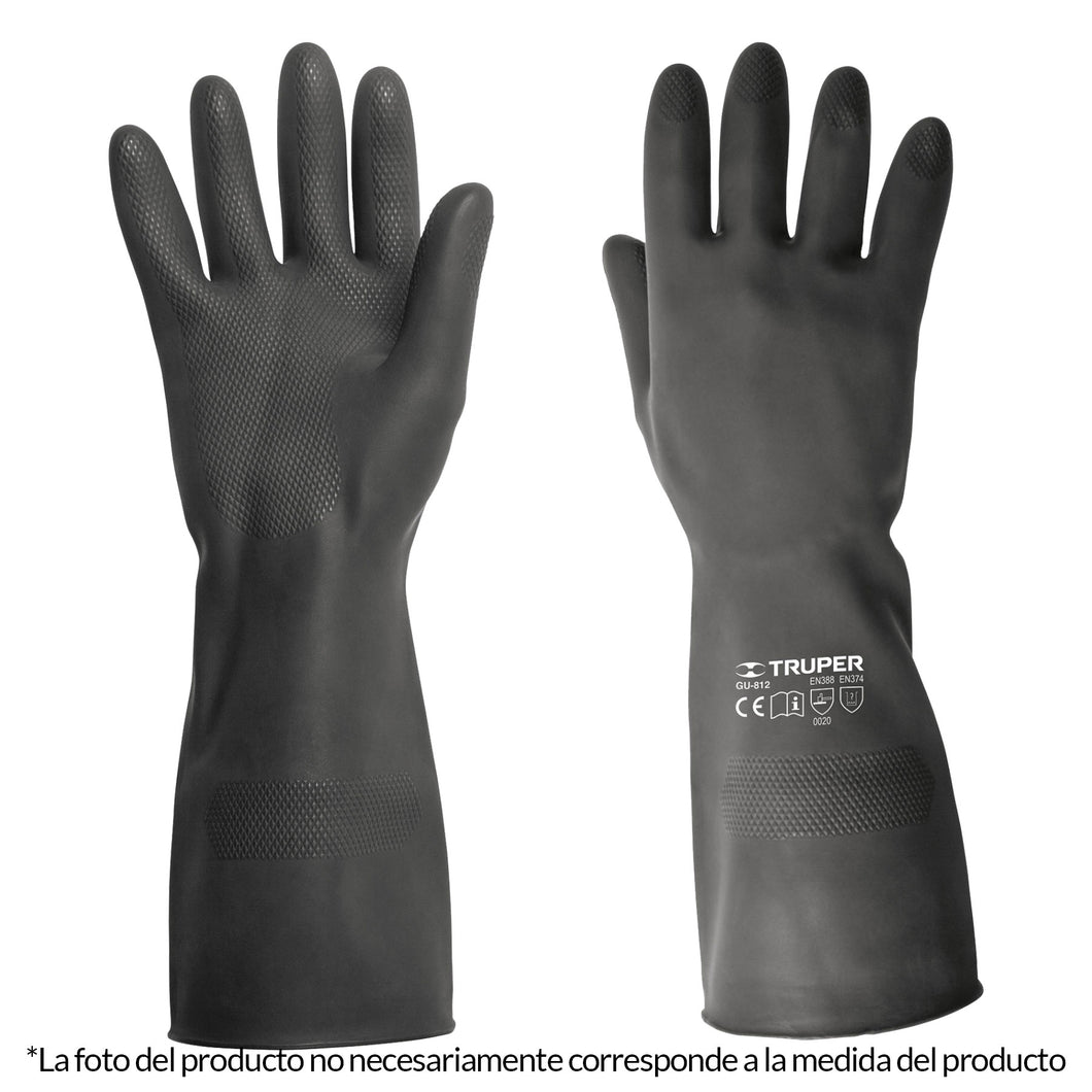 Guantes de neopreno para manejo de químicos, grandes