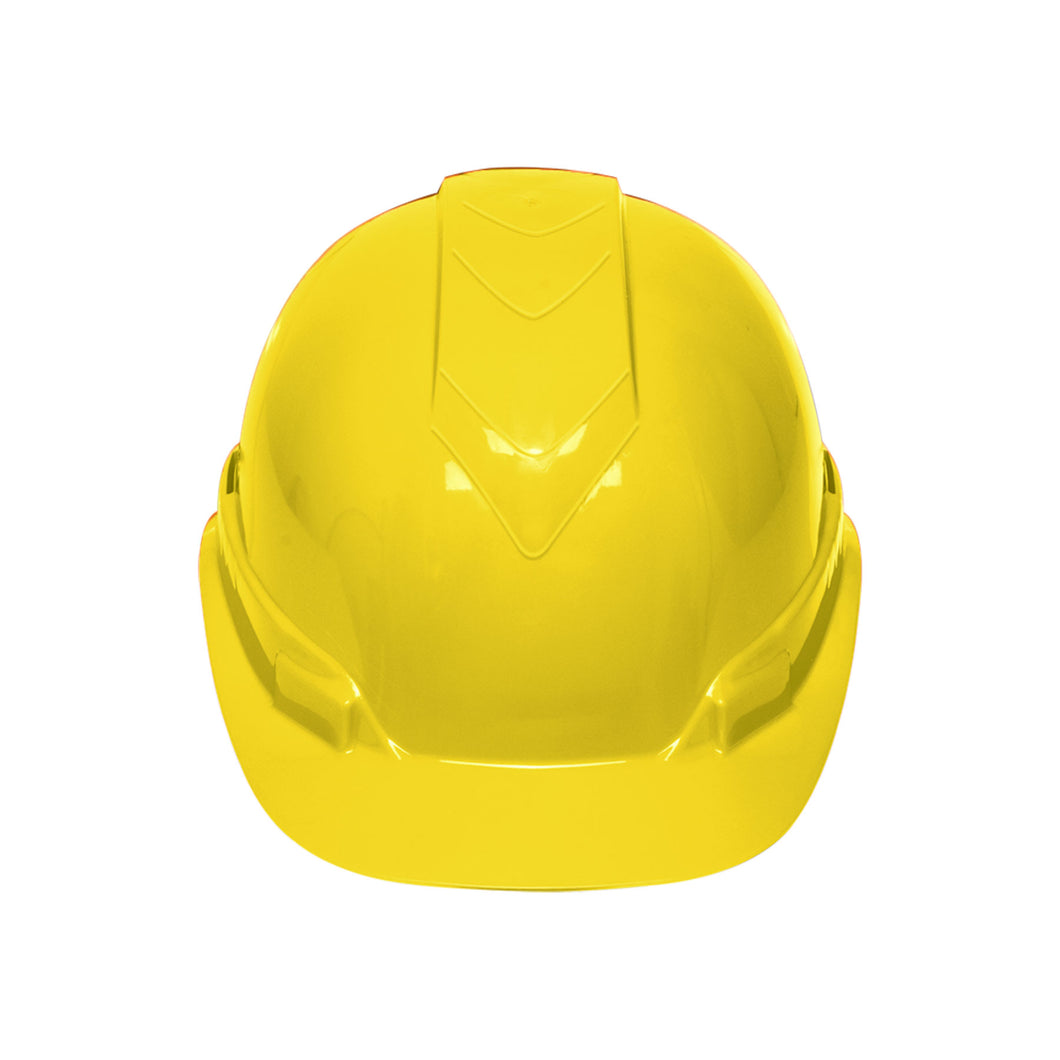 Casco de seguridad color amarillo