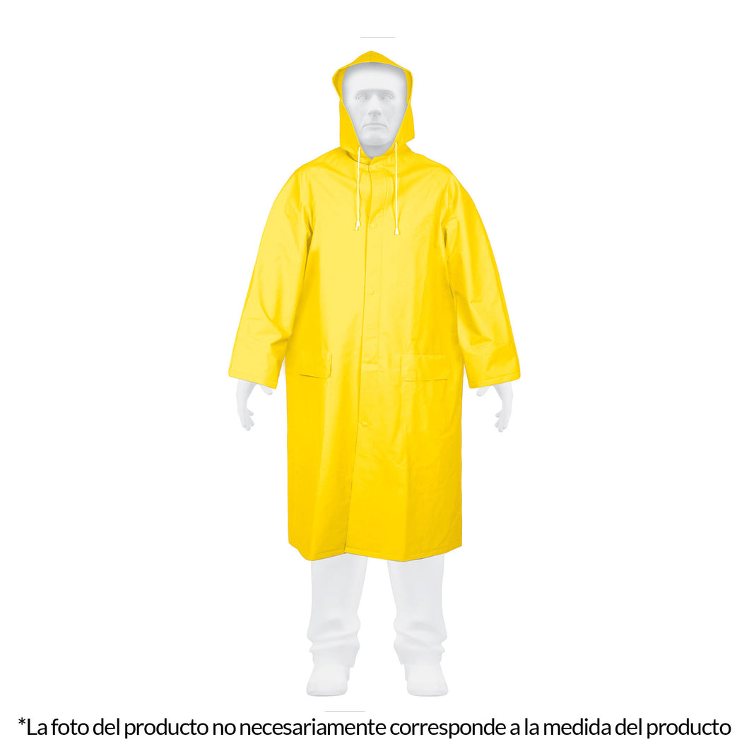 Gabardina impermeable, talla chica, PVC