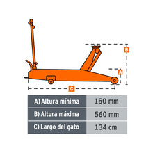 Cargar imagen en el visor de la galería, Gato de patín, profesional, 5 tons
