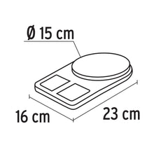 Cargar imagen en el visor de la galería, Báscula digital base plástica para cocina capacidad 5kg
