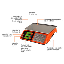 Cargar imagen en el visor de la galería, Báscula electrónica multifunciones capacidad 40 kg
