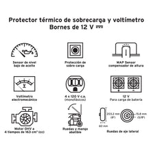 Cargar imagen en el visor de la galería, Generador eléctrico a gasolina, 1,500 W
