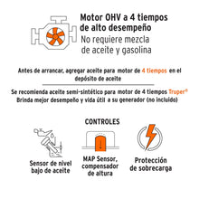 Cargar imagen en el visor de la galería, Generador eléctrico a gasolina, 2,500 W
