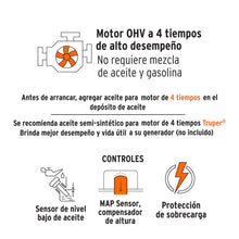 Cargar imagen en el visor de la galería, Generador eléctrico a gasolina, alta potencia, 8,000 W
