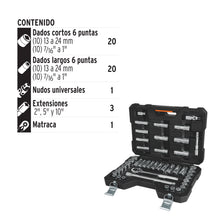 Cargar imagen en el visor de la galería, Juego de autoclé cuadro 1/2&#39;, 45 piezas, std y mm
