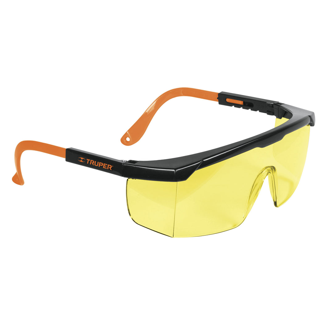 Lentes de seguridad ajustables, mica ambar, Classic