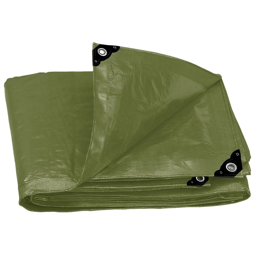 Lona uso rudo, verde olivo, 5 X 6 m, Truper Expert