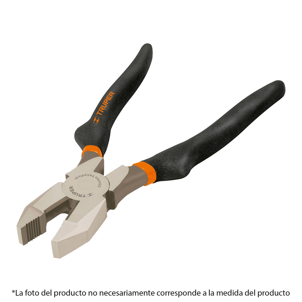 Pinza profesional para electricista 7', mango de vinil