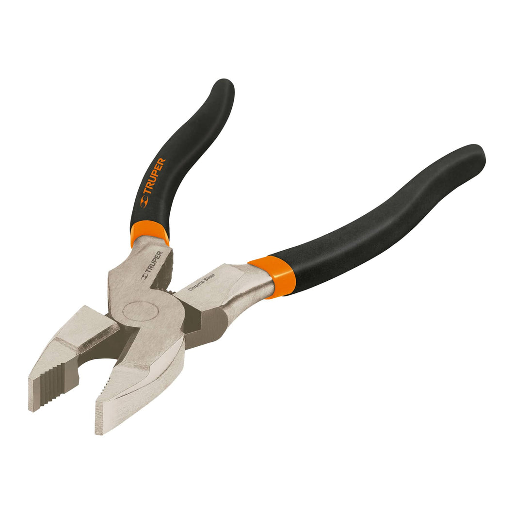 Pinza profesional p/electricista 9',c/resorte,mango de vinil