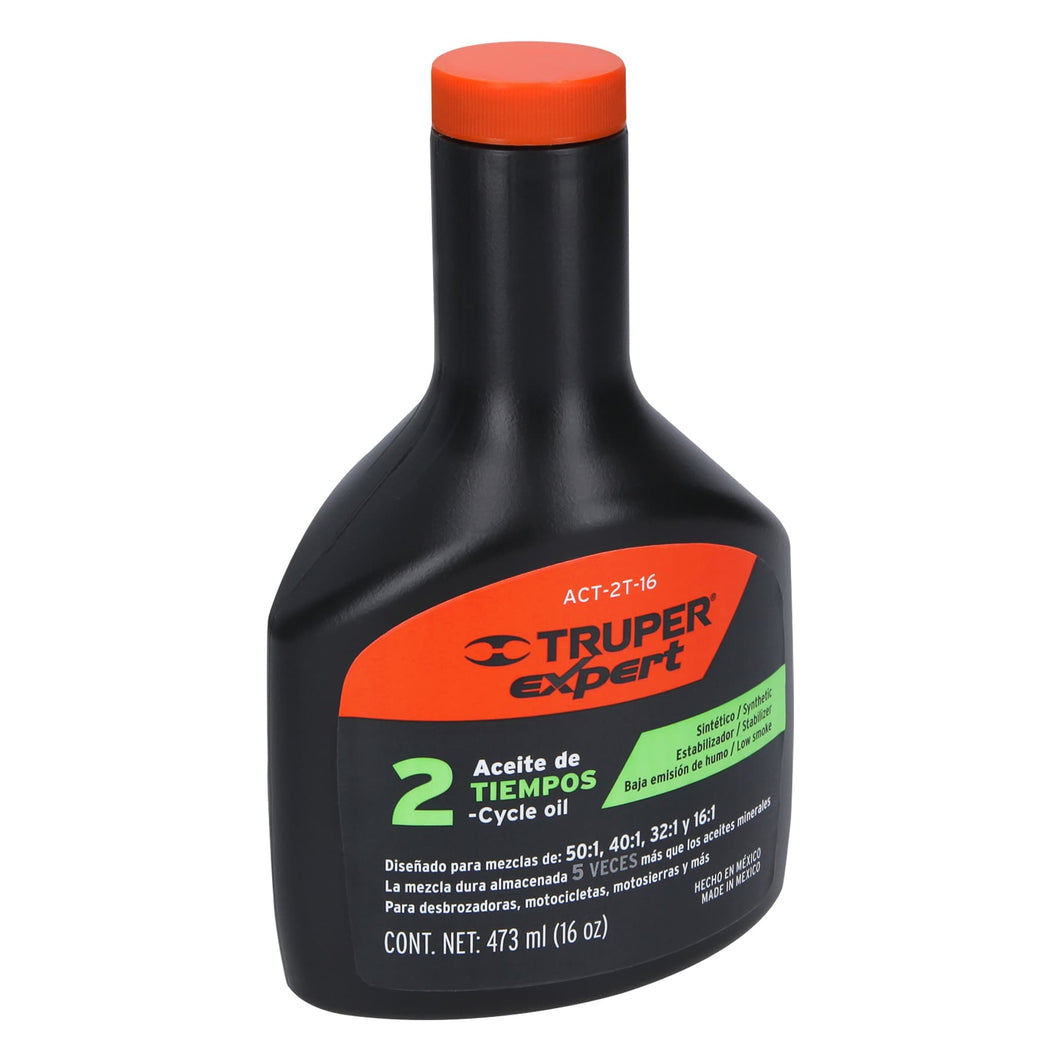 Aceite para motor de dos tiempos, 16 oz