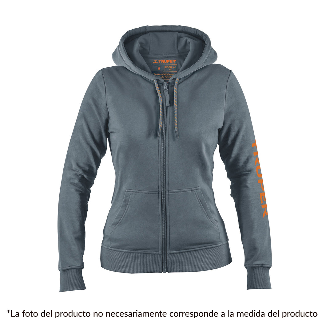 Sudadera gris para dama, talla extra grande