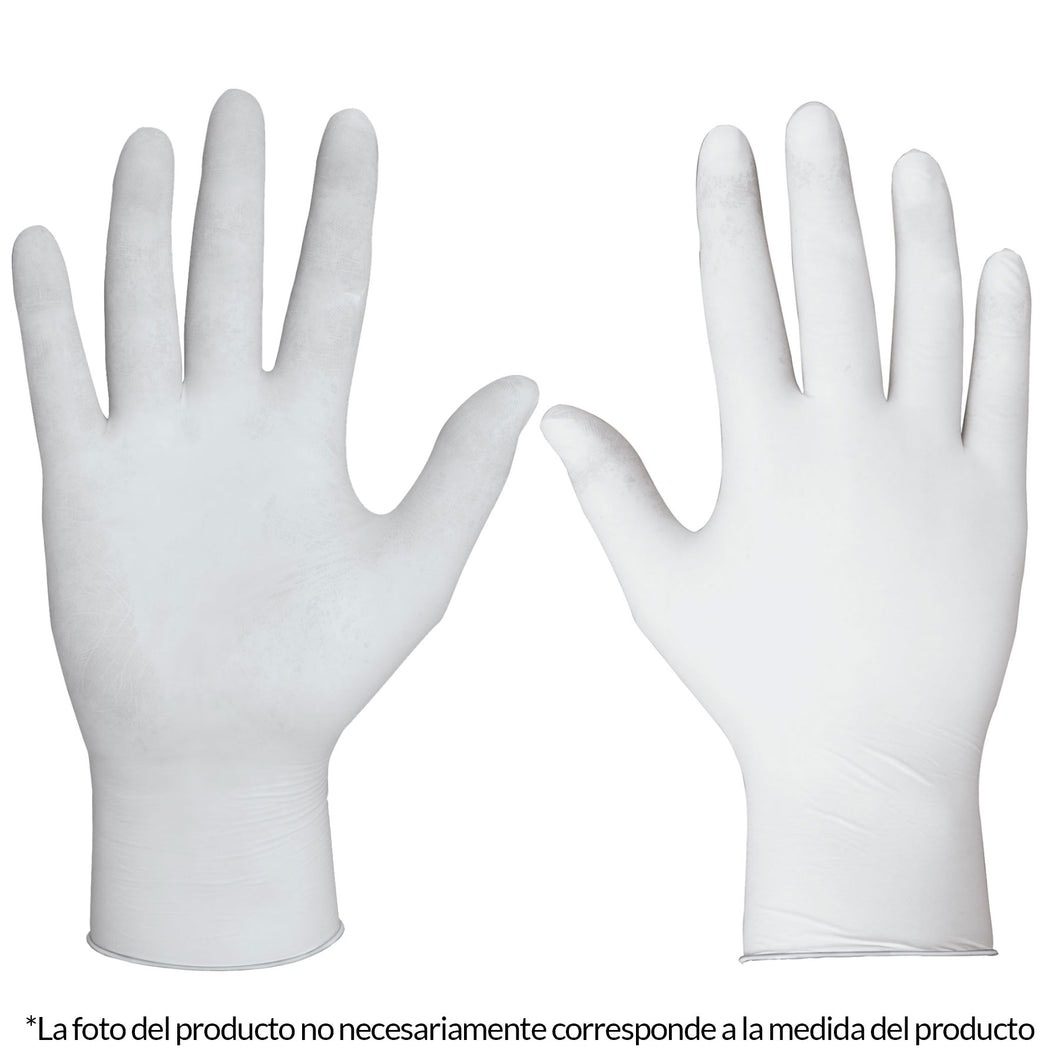 Guantes de látex, desechable, grande, bolsa 10 piezas