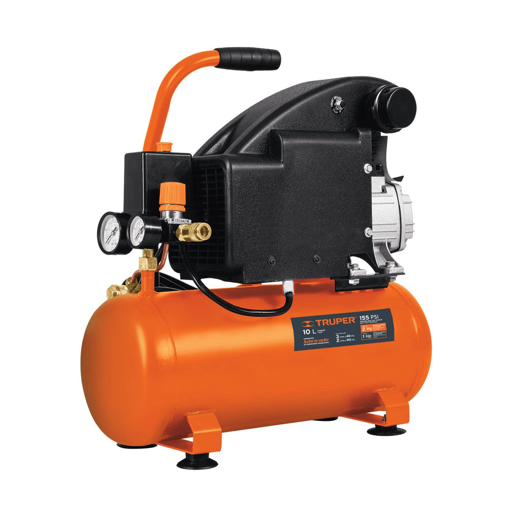 Compresor horizontal 10 L, 3-1/2' HP (potencia máx), 120 V