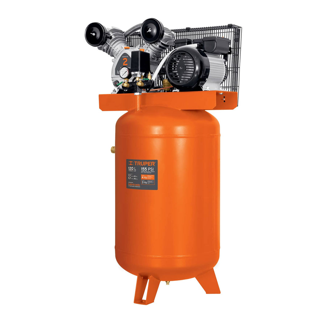 Compresor vertical 120 L, 4 HP (potencia máxima ), 220 V