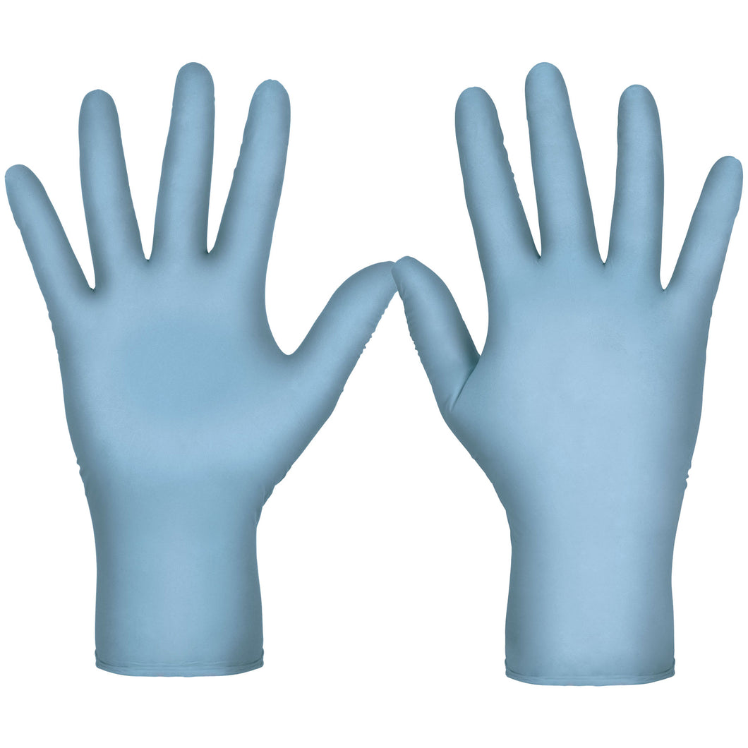 Guantes de nitrilo, desechable, azul, chico, caja 100 piezas