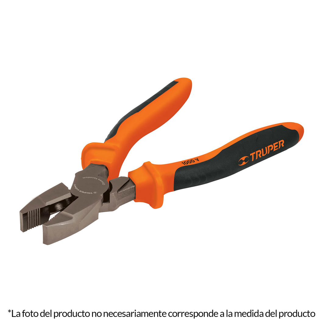 Pinza de electricista profesional, 7', mango comfort grip