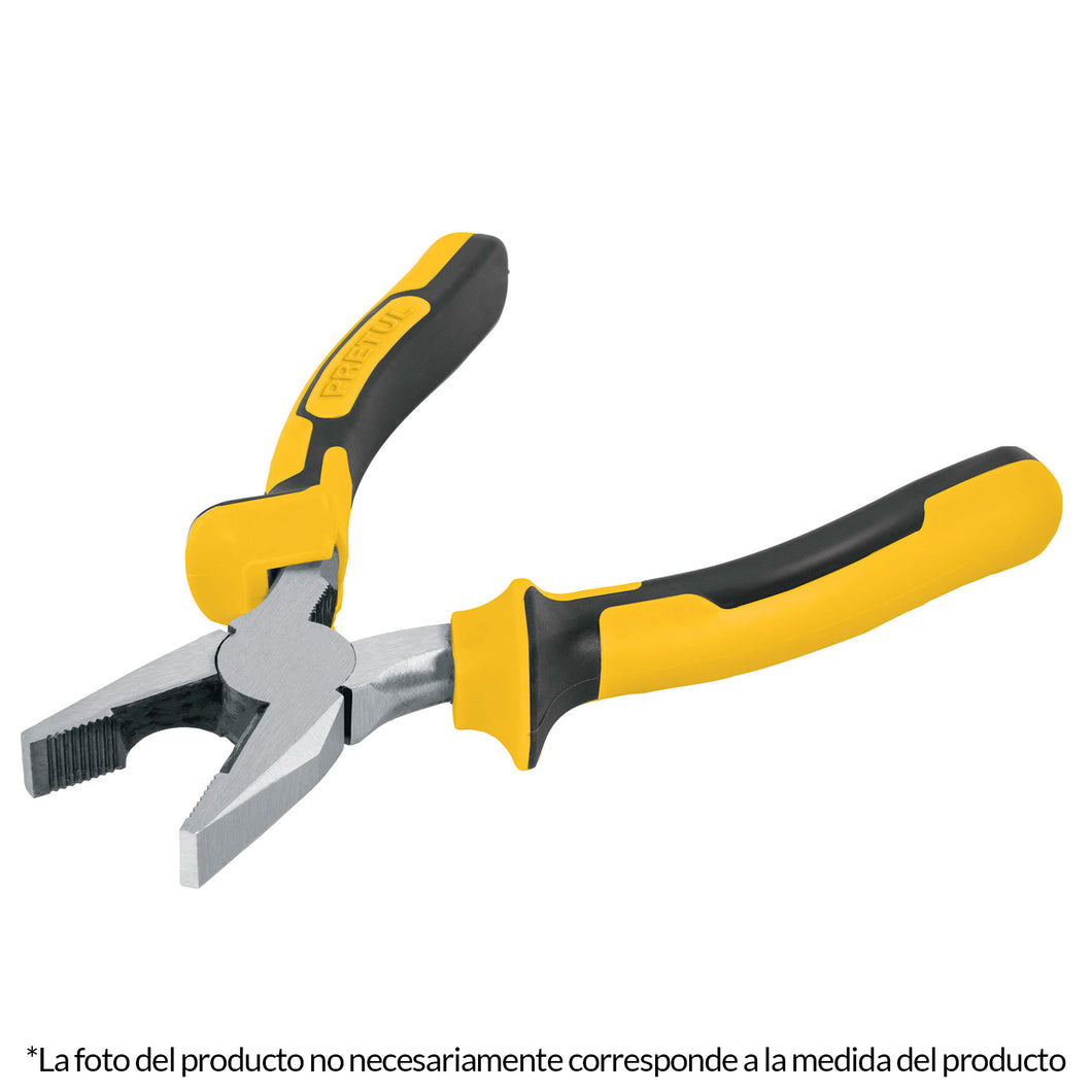 Pinza para electricista 7', mango comfort grip, Pretul