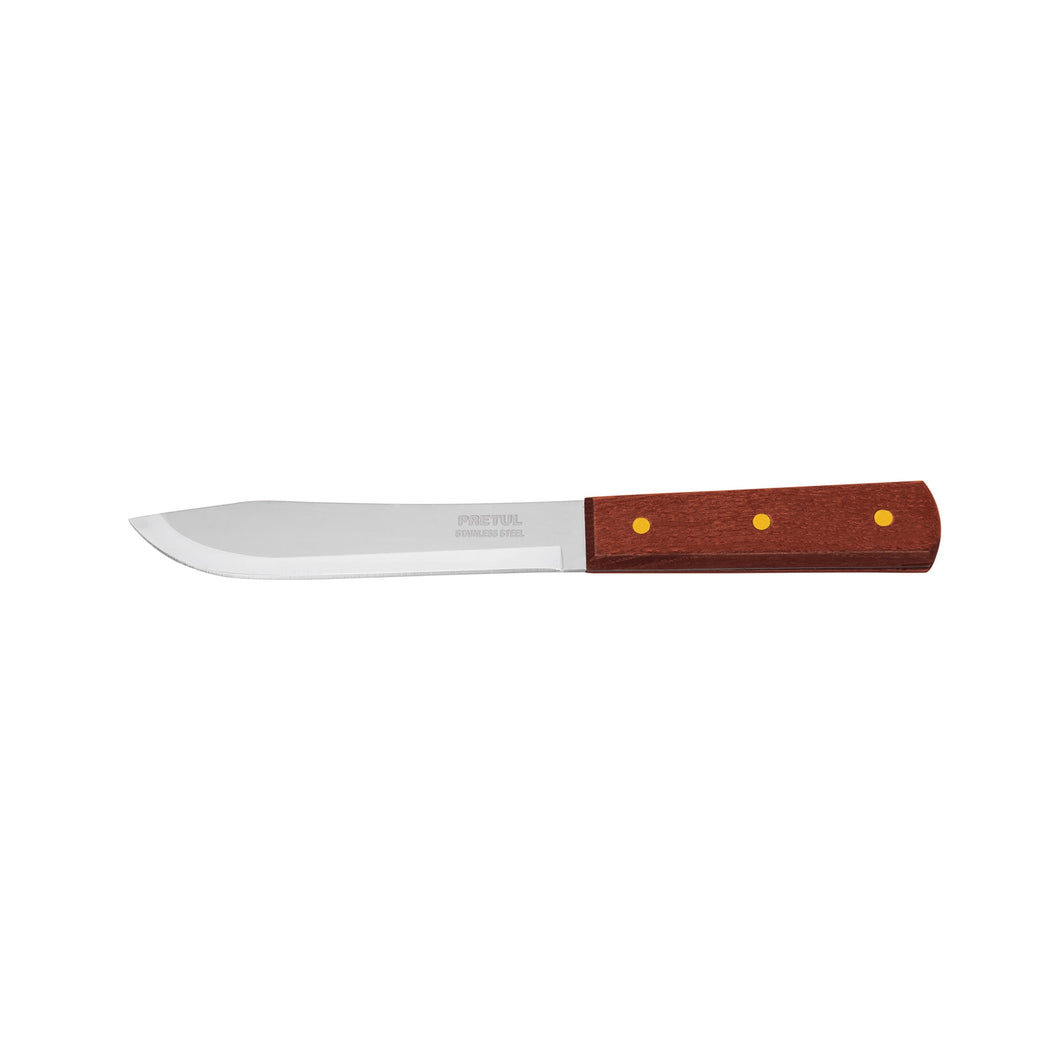 Cuchillo cebollero, mango madera, 6'