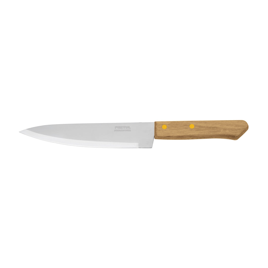 Cuchillo de chef, mango madera, 7'