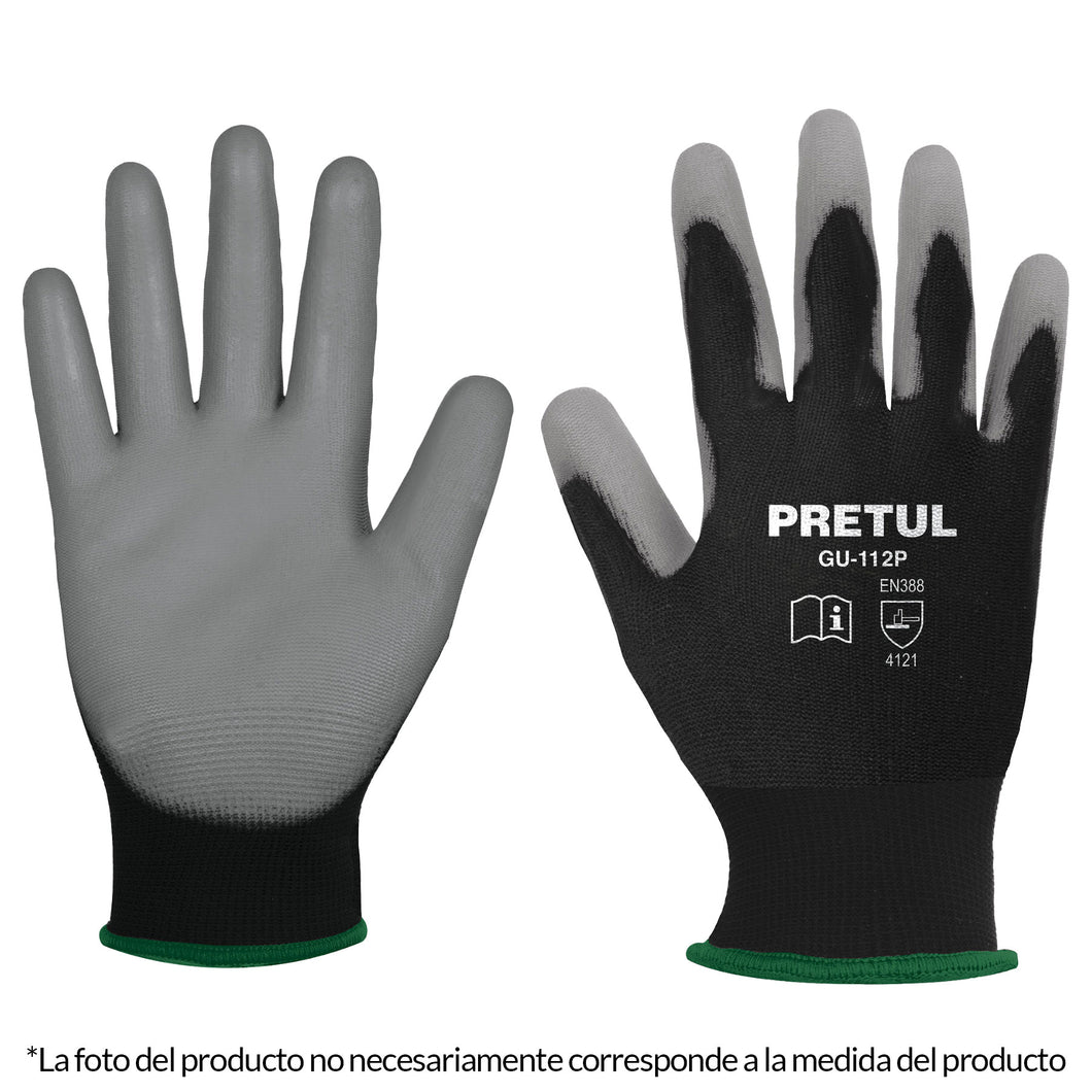 Guantes de nylon recubiertos de poliuretano, grandes, Pretul