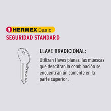 Cargar imagen en el visor de la galería, Cerradura para mueble, modelo 21, latón, Hermex Basic
