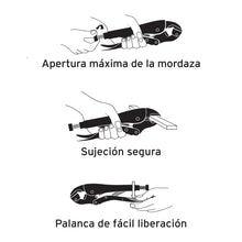 Cargar imagen en el visor de la galería, Pinza de presión 10&#39;, mordaza recta
