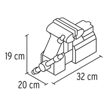 Cargar imagen en el visor de la galería, Tornillos de banco uso industrial, hierro nodular, 4&#39;
