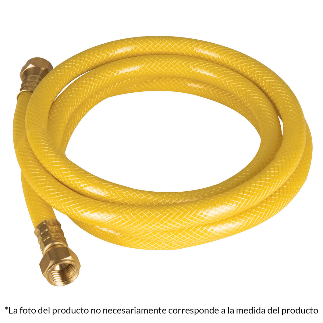 Manguera flexible, PVC, 3/8' con conexión, 3m