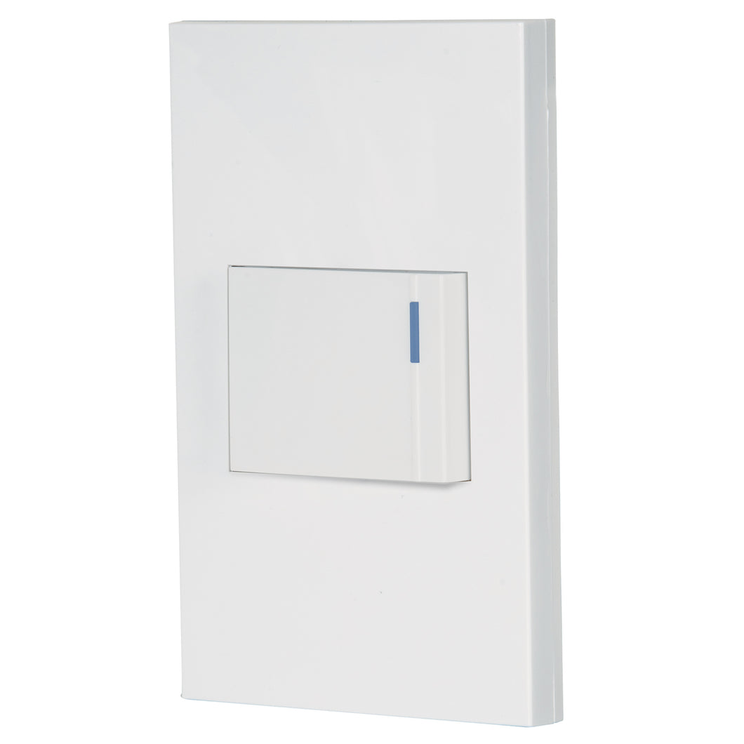 Placa armada 1 interruptor, 1.5 módulos, Española, blanco