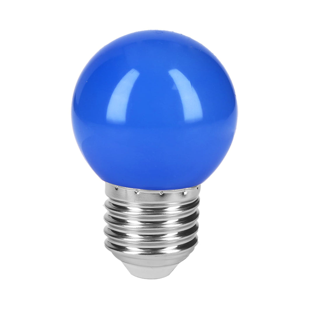 Lámpara de LED, G45, 127 V, 1 W, color azul
