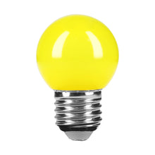 Cargar imagen en el visor de la galería, Lámpara de LED, G45, 127 V, 1 W, amarillo
