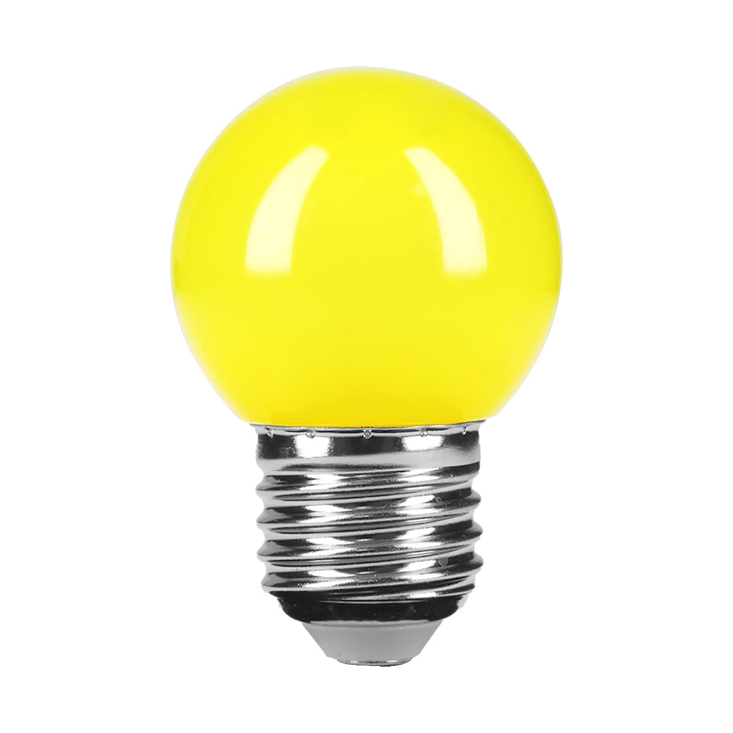 Lámpara de LED, G45, 127 V, 1 W, amarillo