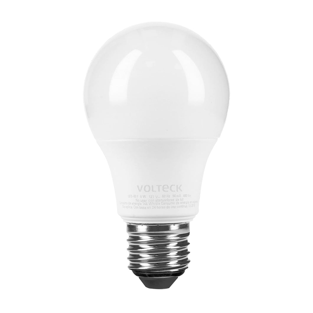 Lámpara de LED, A19, 6 W, luz de día