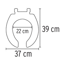 Cargar imagen en el visor de la galería, Asiento para WC, 40 cm, beige
