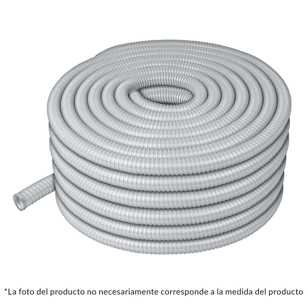 Tubo flexible recubierto de pvc 1/2', rollo 50 m, Volteck