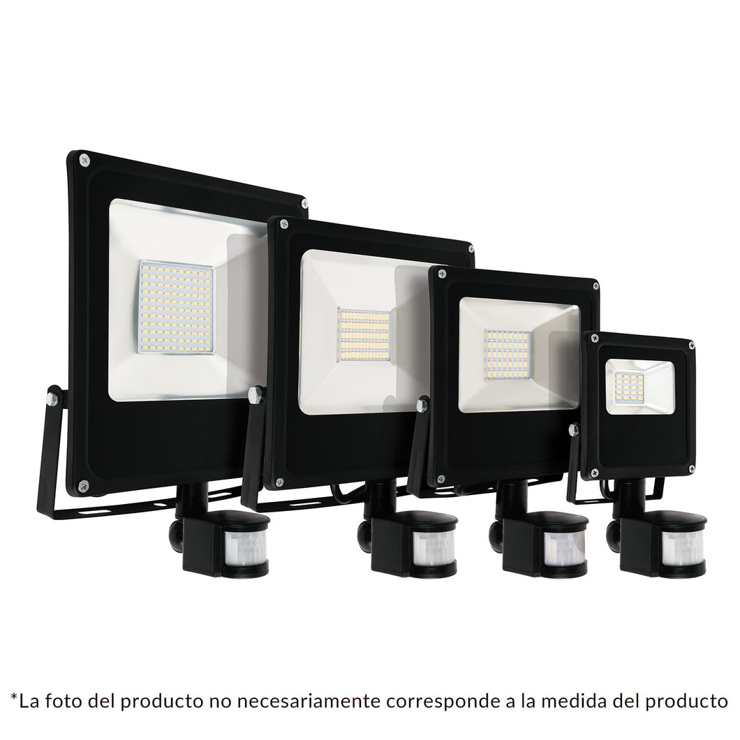 Reflector de LED, 10 W con sensor de movimiento