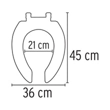 Cargar imagen en el visor de la galería, Asiento para WC, 45 cm, hueso
