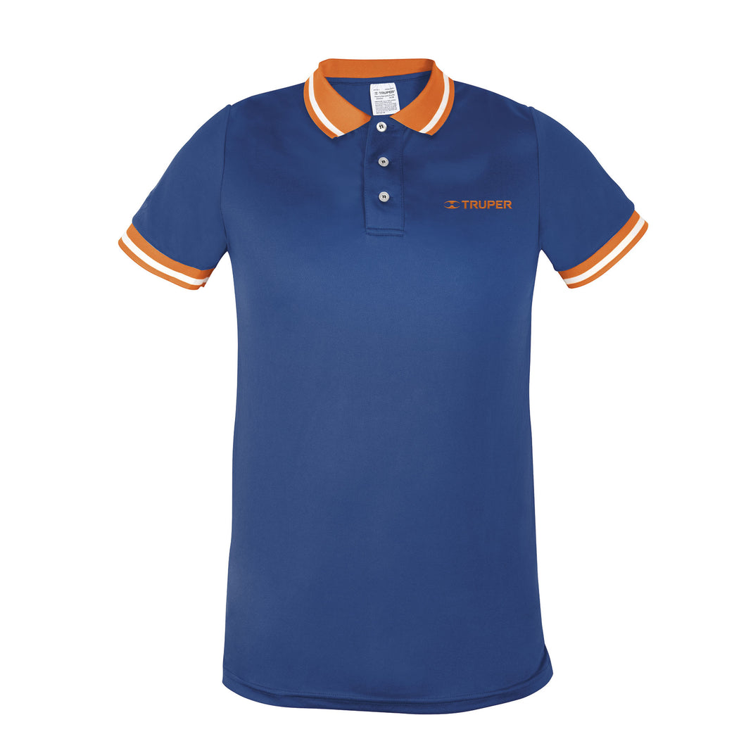 Playera tipo polo, dry fit, azul, para caballero, talla XXG